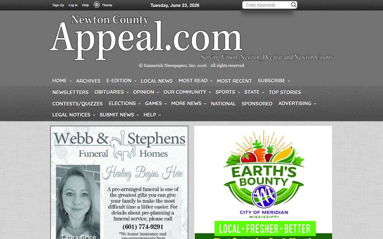 Newton County arrest records and court charges